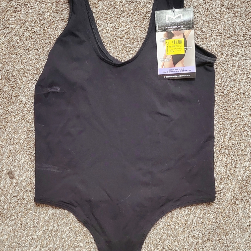 Maidenform Black Shapewear Bodysuit